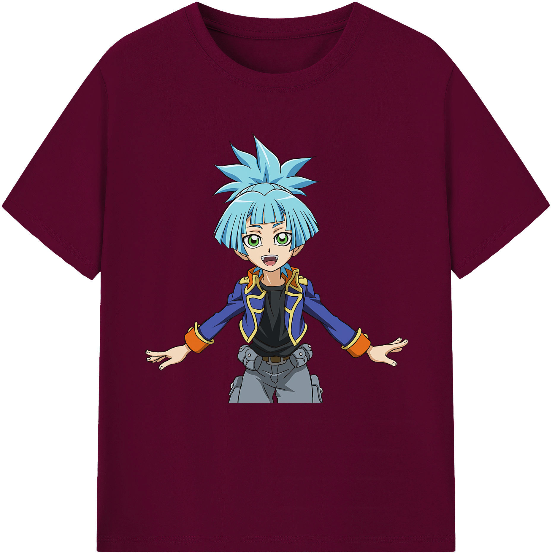 （画像用） 遊☆戯☆王 Yu-Gi-Oh! レディースカジュアルプリントTシャツ（綿100％）